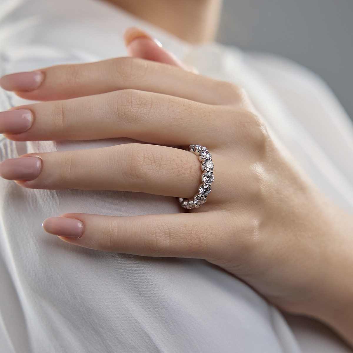 Eternity band instead of engagement ring sales